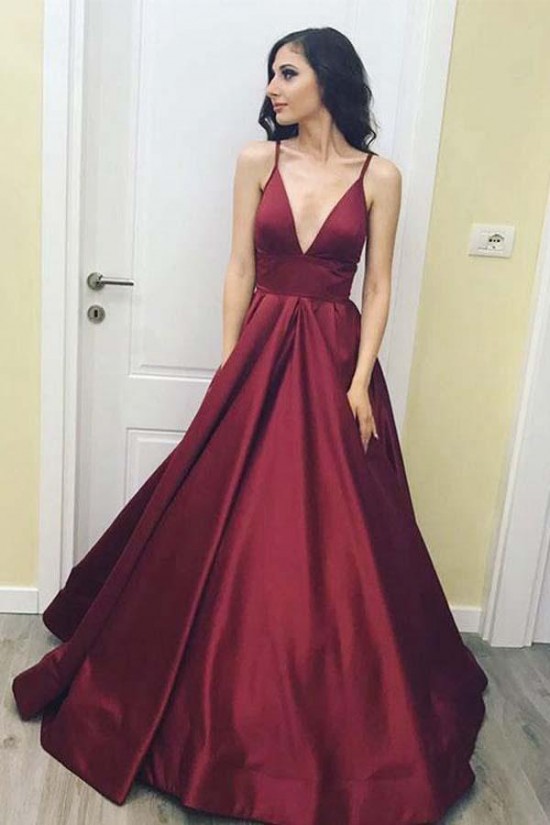 Simple Stunning V-Neck Long Prom Dresses Evening Party Gowns 3021536 Simple Stunning V-Neck Long Prom Dresses Evening Party Gowns 3021536