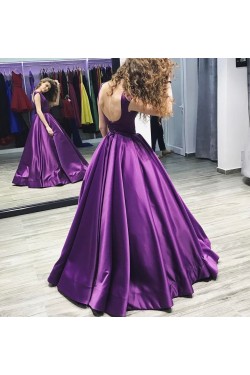 Elegant Ball Gown Prom Dresses Satin Evening Party Gowns 3021539