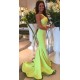Trumpet/Mermaid Backless Long Prom Evening Formal Dresses 3020155