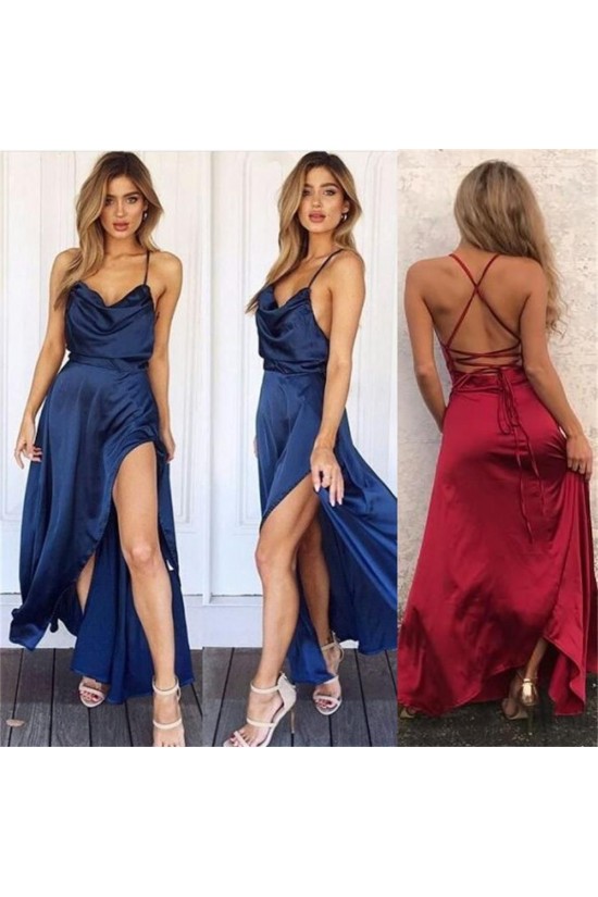 Charming Long Sexy Prom Dress Fashion Slit Spaghetti Straps Evening Dresses 3021552 Charming Long Sexy Prom Dress Fashion Slit Spaghetti Straps Evening Dresses 3021552