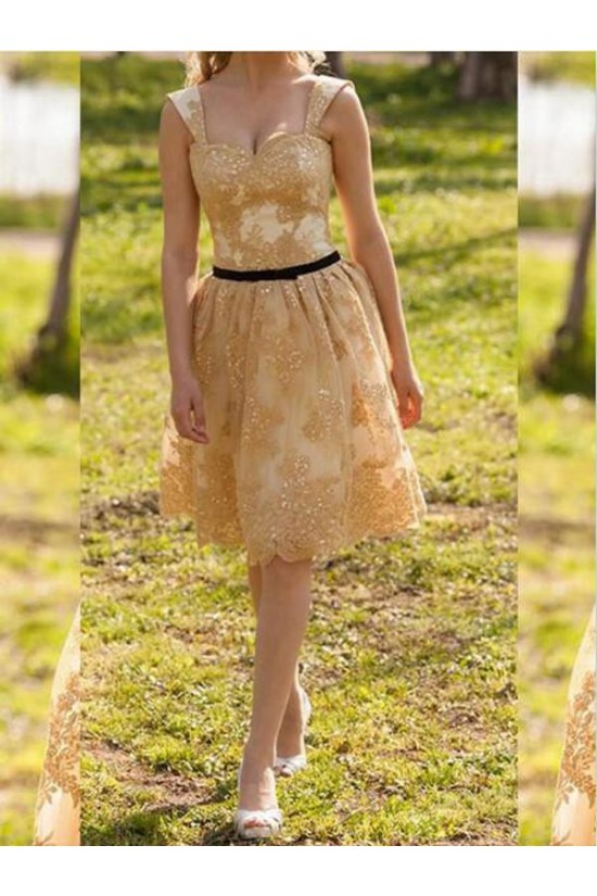 Short Lace Appliques Knee Length Homecoming Party Prom Dresses 3021568 Short Lace Appliques Knee Length Homecoming Party Prom Dresses 3021568
