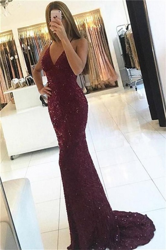 Mermaid V-Neck Sequins Long Prom Evening Formal Dresses 3021575 Mermaid V-Neck Sequins Long Prom Evening Formal Dresses 3021575