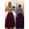 Gold Purple Beaded Appliques Top See Through Back Long Prom Evening Formal Dresses 3020158