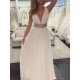 Deep V-Neck Beaded Long Prom Evening Party Dresses 3021581