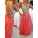 Gold Coral Long See Through Prom Evening Formal Dresses 3020167 Gold Coral Long See Through Prom Evening Formal Dresses 3020167
