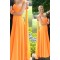 A-Line Beaded One-Shoulder Long Chiffon Prom Evening Formal Dresses 3020186