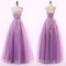 A-Line Strapless Lilac Long Prom Evening Formal Dresses 3020187