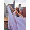 Lilac V-Neck Prom Dresses Long Chiffon Evening Gowns 3020197