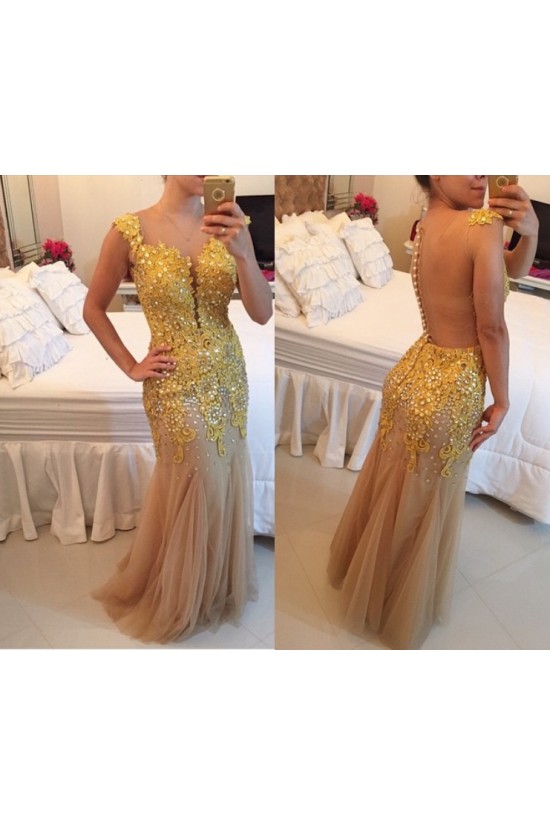 God Lace Appliques See Through Back Long Prom Dresses Evening Gowns 3020201 God Lace Appliques See Through Back Long Prom Dresses Evening Gowns 3020201