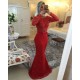Red Long Sleeves Lace Mermaid Prom Dresses Evening Gowns 3020207 Red Long Sleeves Lace Mermaid Prom Dresses Evening Gowns 3020207