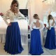 Royal Blue White Lace Chiffon Long Sleeves Prom Dresses Evening Gowns 3020208 Royal Blue White Lace Chiffon Long Sleeves Prom Dresses Evening Gowns 3020208