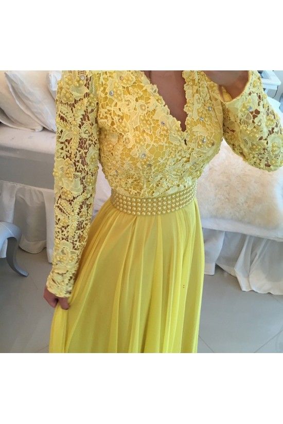 Royal Blue White Lace Chiffon Long Sleeves Prom Dresses Evening Gowns 3020208 Royal Blue White Lace Chiffon Long Sleeves Prom Dresses Evening Gowns 3020208