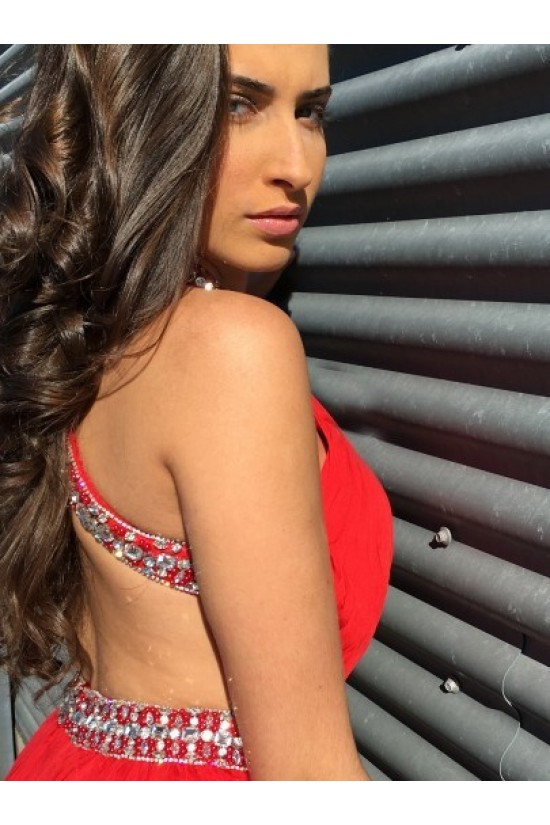 Beaded Red Long Chiffon Prom Dresses Evening Gowns 3020212 Beaded Red Long Chiffon Prom Dresses Evening Gowns 3020212