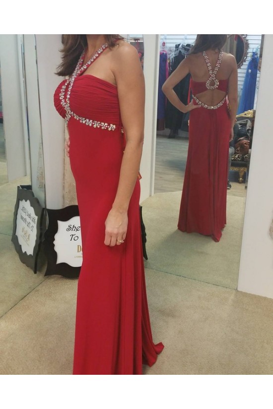 Sheath Beaded Long Red Chiffon Prom Dresses Evening Gowns 3020229 Sheath Beaded Long Red Chiffon Prom Dresses Evening Gowns 3020229