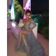 Grey Lace Long Sleeves Off-the-Shoulder Split Long Prom Dresses Evening Gowns 3020235 Grey Lace Long Sleeves Off-the-Shoulder Split Long Prom Dresses Evening Gowns 3020235