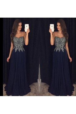 Sweetheart Neck Black Chiffon Prom Dresses Silver Lace Appliqued Bodice Prom Dresses Evening Gowns 3020238