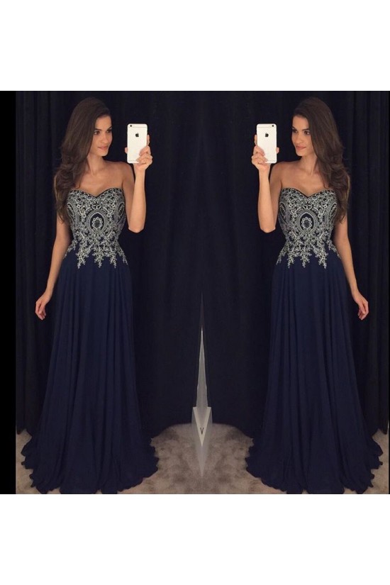 Sweetheart Neck Black Chiffon Prom Dresses Silver Lace Appliqued Bodice Prom Dresses Evening Gowns 3020238 Sweetheart Neck Black Chiffon Prom Dresses Silver Lace Appliqued Bodice Prom Dresses Evening Gowns 3020238