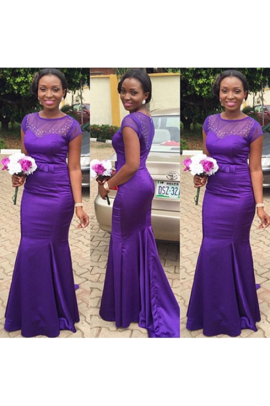 Mermaid Cap Sleeves Long Purple Prom Dresses Party Evening Gowns 3020240 Mermaid Cap Sleeves Long Purple Prom Dresses Party Evening Gowns 3020240