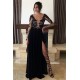 Long Black Lace Chiffon Prom Dresses Party Evening Gowns 3020257