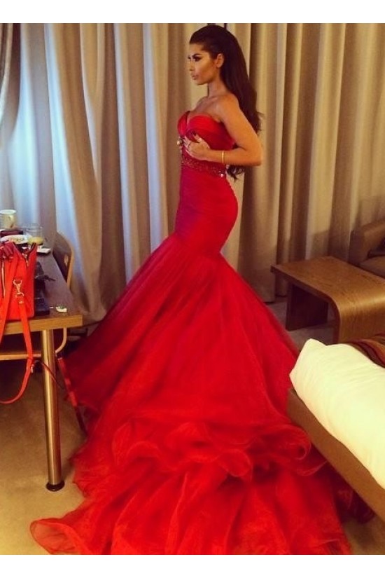 Mermaid Sweetheart Long Red Prom Dresses Party Evening Gowns 3020258 Mermaid Sweetheart Long Red Prom Dresses Party Evening Gowns 3020258
