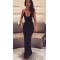 Long Black V-Neck Prom Dresses Party Evening Gowns 3020269