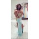 Long Blue Lace Chiffon Prom Dresses Party Evening Gowns 3020282