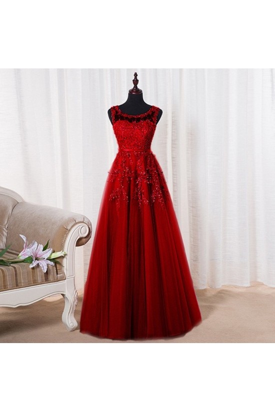 A-Line Illusion Neckline Lace Long Prom Dresses Party Evening Gowns 3020287 A-Line Illusion Neckline Lace Long Prom Dresses Party Evening Gowns 3020287
