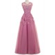 A-Line Illusion Neckline Lace Long Prom Dresses Party Evening Gowns 3020287 A-Line Illusion Neckline Lace Long Prom Dresses Party Evening Gowns 3020287