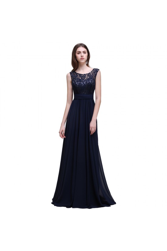 A-Line Lace Chiffon Long Navy Prom Dresses Party Evening Gowns 3020288 A-Line Lace Chiffon Long Navy Prom Dresses Party Evening Gowns 3020288