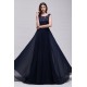A-Line Lace Chiffon Long Navy Prom Dresses Party Evening Gowns 3020288 A-Line Lace Chiffon Long Navy Prom Dresses Party Evening Gowns 3020288