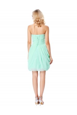 Short Mint Green Chiffon Prom Dresses Party Evening Gowns 3020293