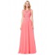 A-Line Illusion Neckline Lace Chiffon Prom Dresses Party Evening Gowns 3020294 A-Line Illusion Neckline Lace Chiffon Prom Dresses Party Evening Gowns 3020294