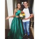 A-Line Two Pieces Green Prom Dresses Party Evening Gowns 3020295