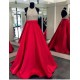 A-Line Halter Sequins and Satin Long Red Prom Dresses Party Evening Gowns 3020309 A-Line Halter Sequins and Satin Long Red Prom Dresses Party Evening Gowns 3020309