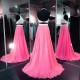 Long Pink Two Pieces Beaded Sequins Chiffon Prom Dresses Party Evening Gowns 3020311 Long Pink Two Pieces Beaded Sequins Chiffon Prom Dresses Party Evening Gowns 3020311