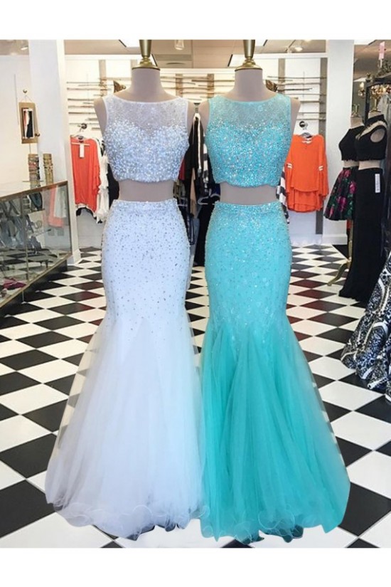 Two Pieces Mermaid Beaded Prom Dresses Party Evening Gowns 3020317 Two Pieces Mermaid Beaded Prom Dresses Party Evening Gowns 3020317