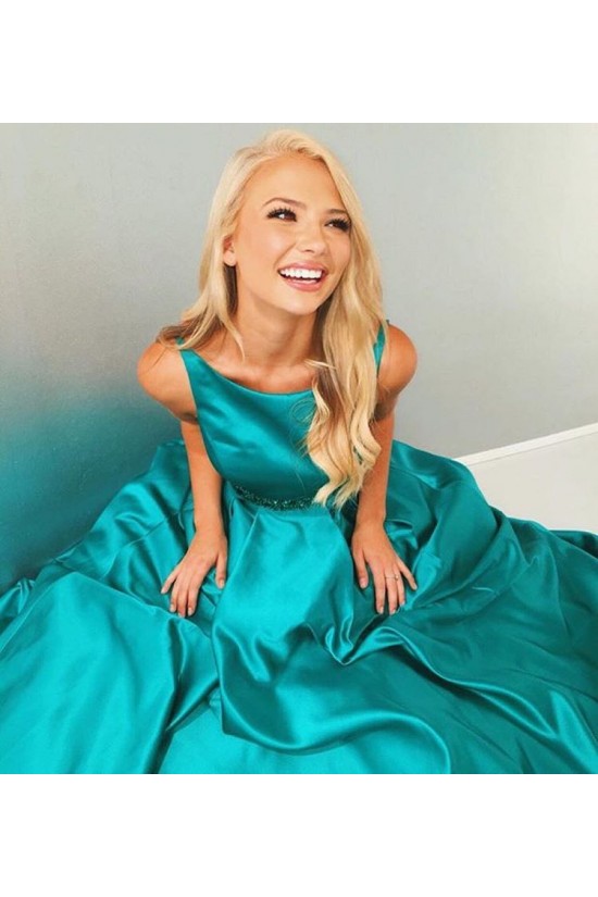 A-Line Long Green Beaded Long Prom Dresses Party Evening Gowns 3020342 A-Line Long Green Beaded Long Prom Dresses Party Evening Gowns 3020342