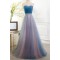 A-Line Tulle Long Prom Dresses Party Evening Gowns 3020356