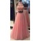 Halter Two Pieces Beaded Lace Prom Dresses Party Evening Gowns 3020367