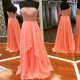 A-Line Strapless Beaded Chiffon Long Prom Dresses Party Evening Gowns 3020374