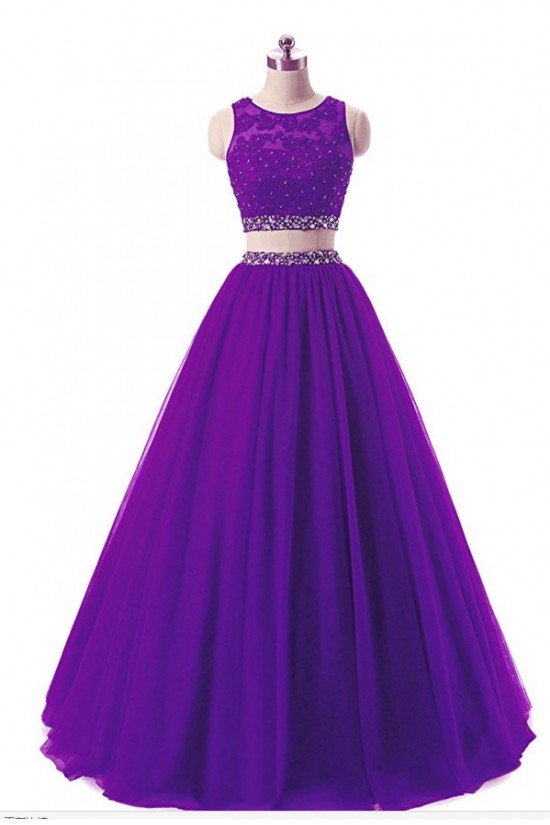 Two Pieces Beaded Lace Appliques Long Blue Prom Dresses Party Evening Gowns 3020380 Two Pieces Beaded Lace Appliques Long Blue Prom Dresses Party Evening Gowns 3020380
