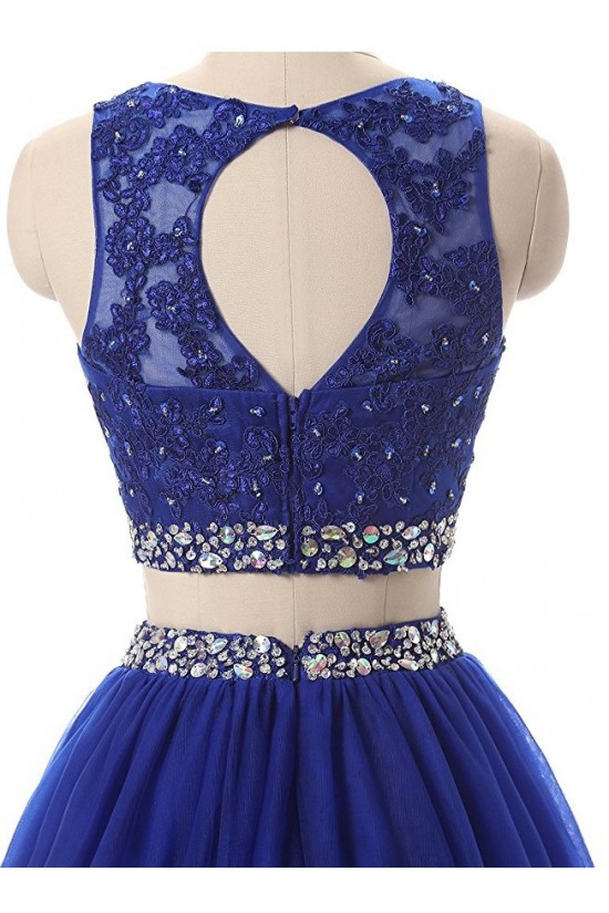 Two Pieces Beaded Lace Appliques Long Blue Prom Dresses Party Evening Gowns 3020380 Two Pieces Beaded Lace Appliques Long Blue Prom Dresses Party Evening Gowns 3020380