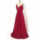 A-Line Long Red Chiffon Prom Dresses Party Evening Gowns 3020390