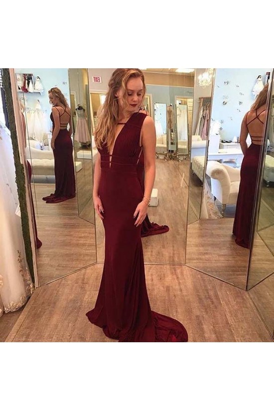 Sexy Long Burgundy Chiffon Prom Dresses Party Evening Gowns 3020412 Sexy Long Burgundy Chiffon Prom Dresses Party Evening Gowns 3020412