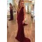 Sexy Long Burgundy Chiffon Prom Dresses Party Evening Gowns 3020412