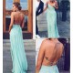 Long Spaghetti Straps Mint Chiffon Prom Dresses Party Evening Gowns 3020416 Long Spaghetti Straps Mint Chiffon Prom Dresses Party Evening Gowns 3020416