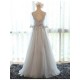 A-Line Illusion Neckline 3/4 Length Sleeves Prom Dresses Party Evening Gowns 3020425 A-Line Illusion Neckline 3/4 Length Sleeves Prom Dresses Party Evening Gowns 3020425