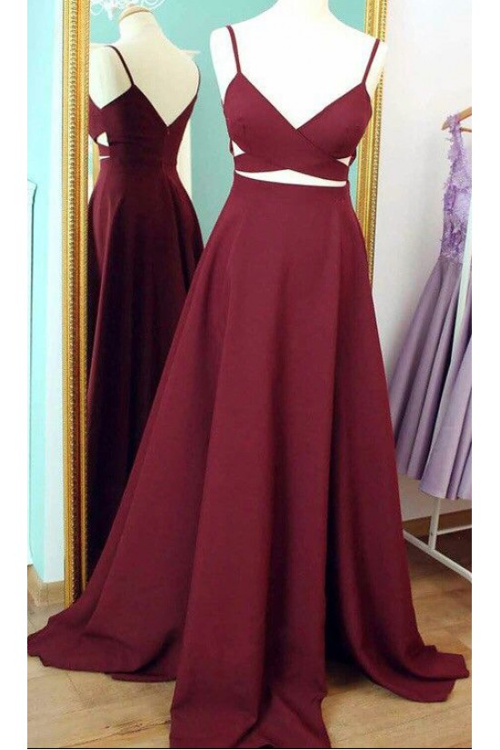 Long Burgundy Spaghetti Straps Prom Dresses Party Evening Gowns 3020427 Long Burgundy Spaghetti Straps Prom Dresses Party Evening Gowns 3020427