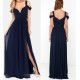 Long Navy Chiffon Side Slit Prom Dresses Party Evening Gowns 3020442 Long Navy Chiffon Side Slit Prom Dresses Party Evening Gowns 3020442