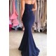 Long Blue Beaded Lace Mermaid Prom Dresses Party Evening Gowns 3020445